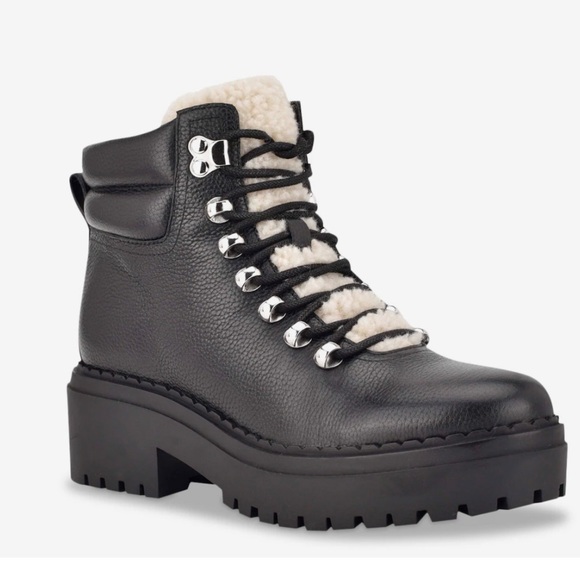 Marc Fisher Shoes - MARC FISHER LTD NAIRY HIKING BOOT 9M NEW BLACK